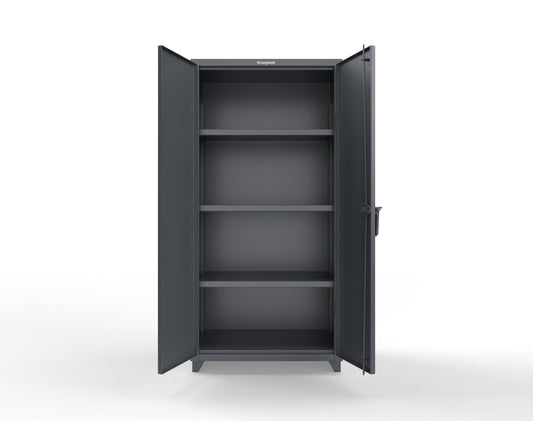 Extra Heavy Duty 14 GA Cabinet with 3 Shelves; 36 In. W x 24 In. D x 75 In. H - Outlet
