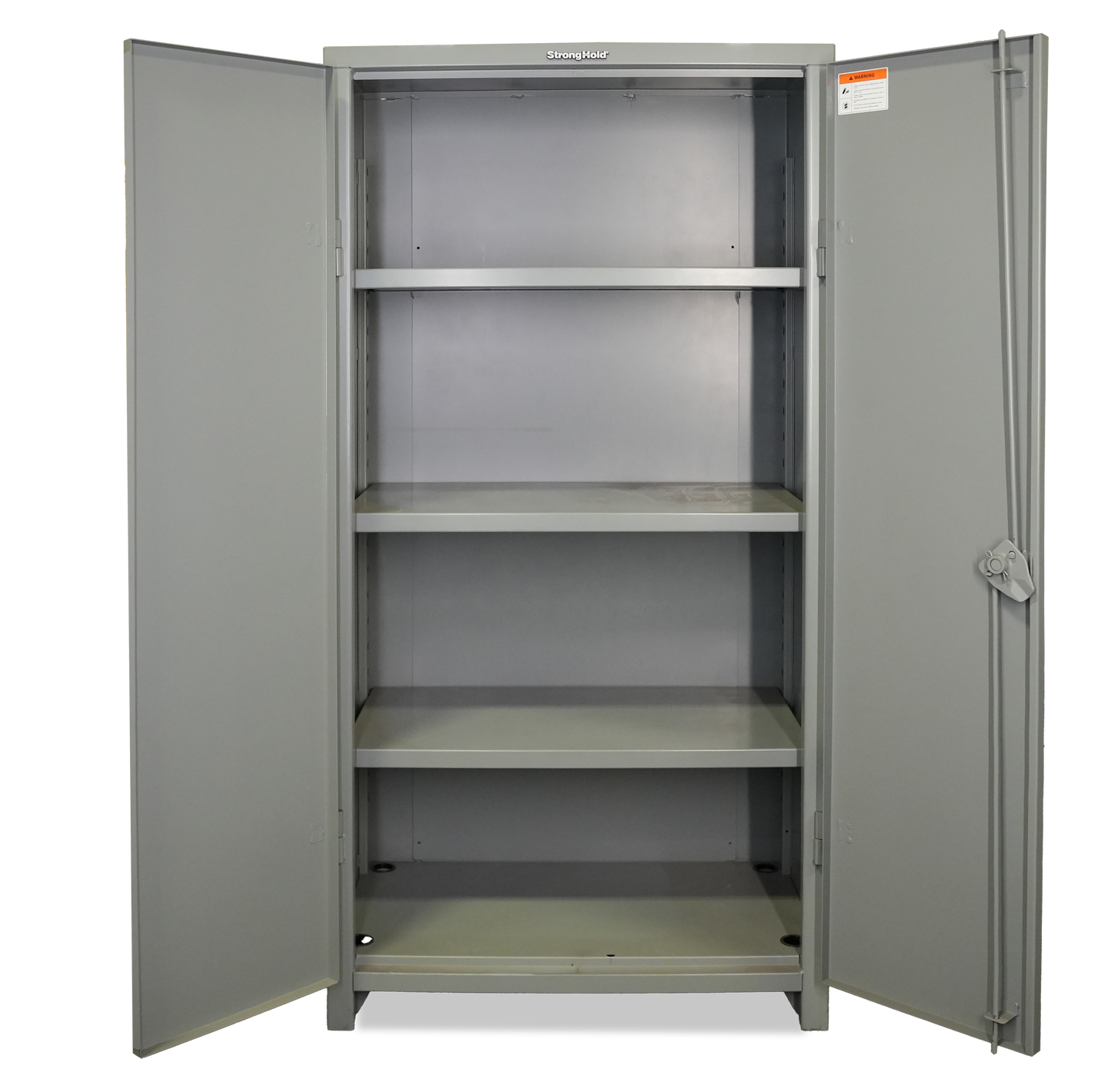 Extra Heavy Duty 14 GA Cabinet with 3 Shelves; 36 In. W x 24 In. D x 75 In. H