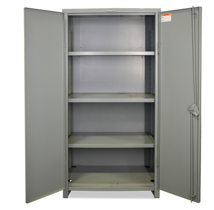 Extra Heavy Duty 14 GA Cabinet with 3 Shelves; 36 In. W x 24 In. D x 75 In. H