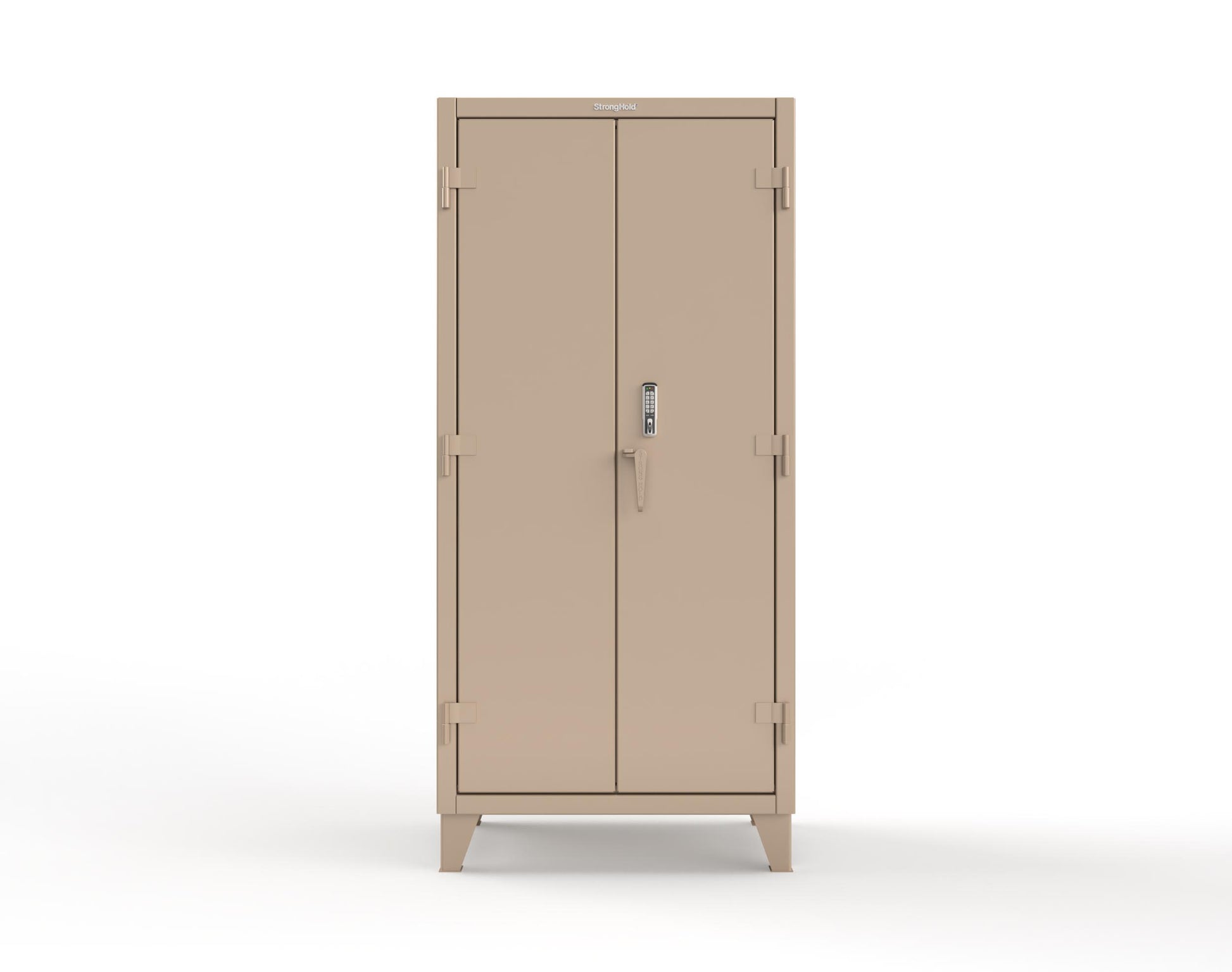 Extreme Duty 12 GA Cabinet with 4 Shelves Secured by Keyless Entry Lock - 36 In. W x 24 In. D x 78 In. H - 36-244-EK-1019