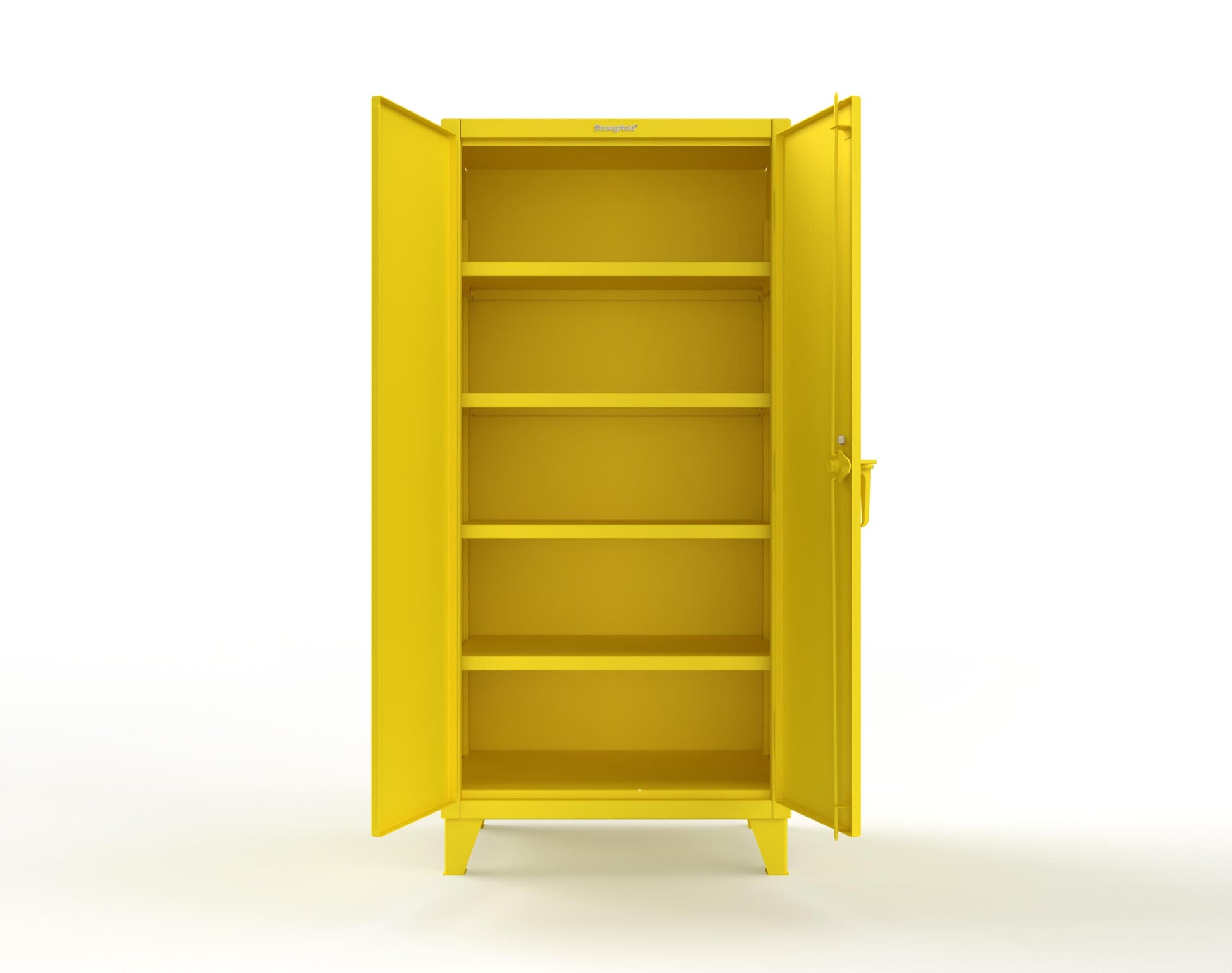 Extreme Duty 12 GA Cabinet with 4 Shelves Secured by Keyless Entry Lock - 36 In. W x 24 In. D x 78 In. H - 36-244-EK-1021