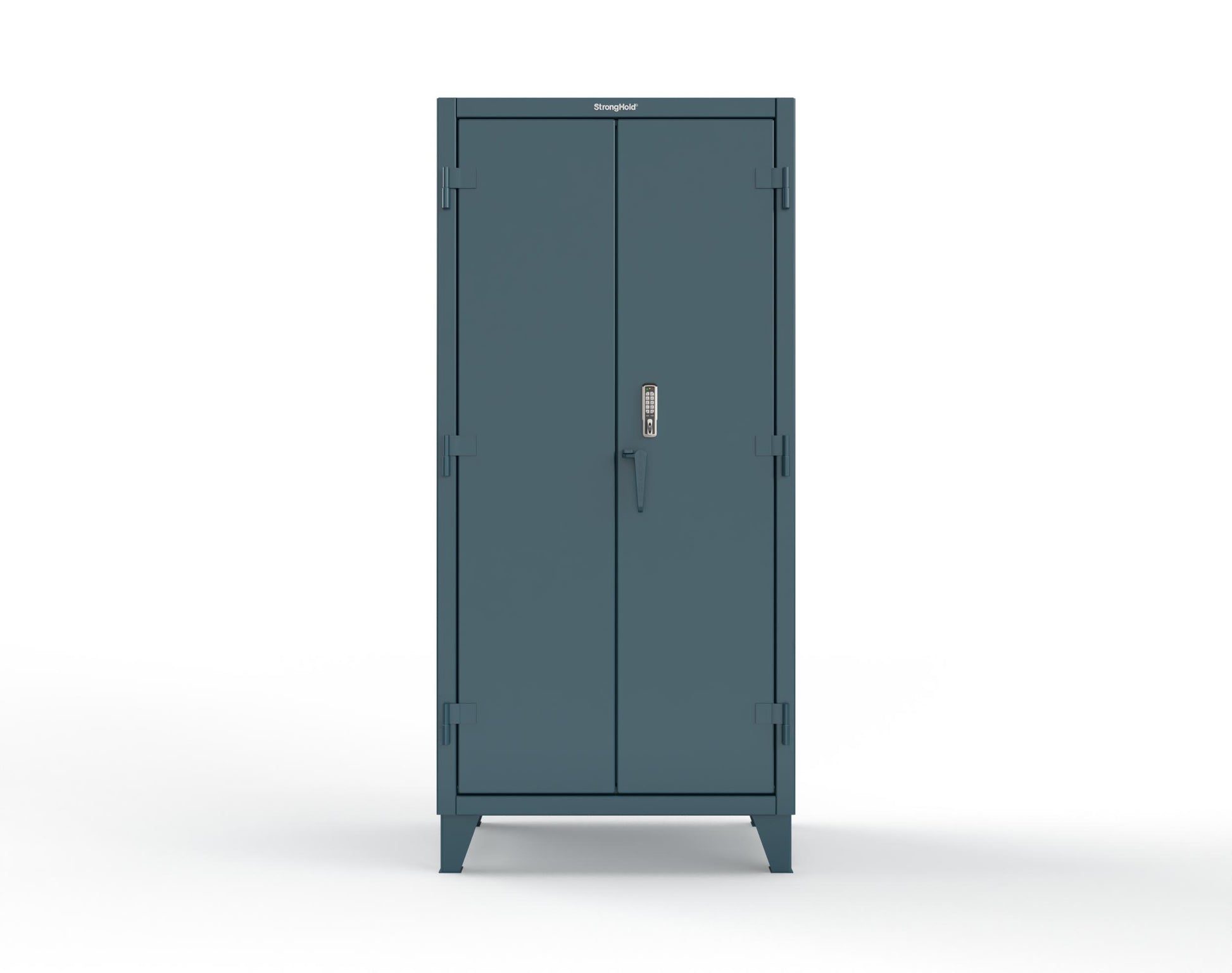 Extreme Duty 12 GA Cabinet with 4 Shelves Secured by Keyless Entry Lock - 36 In. W x 24 In. D x 78 In. H - 36-244-EK-5001