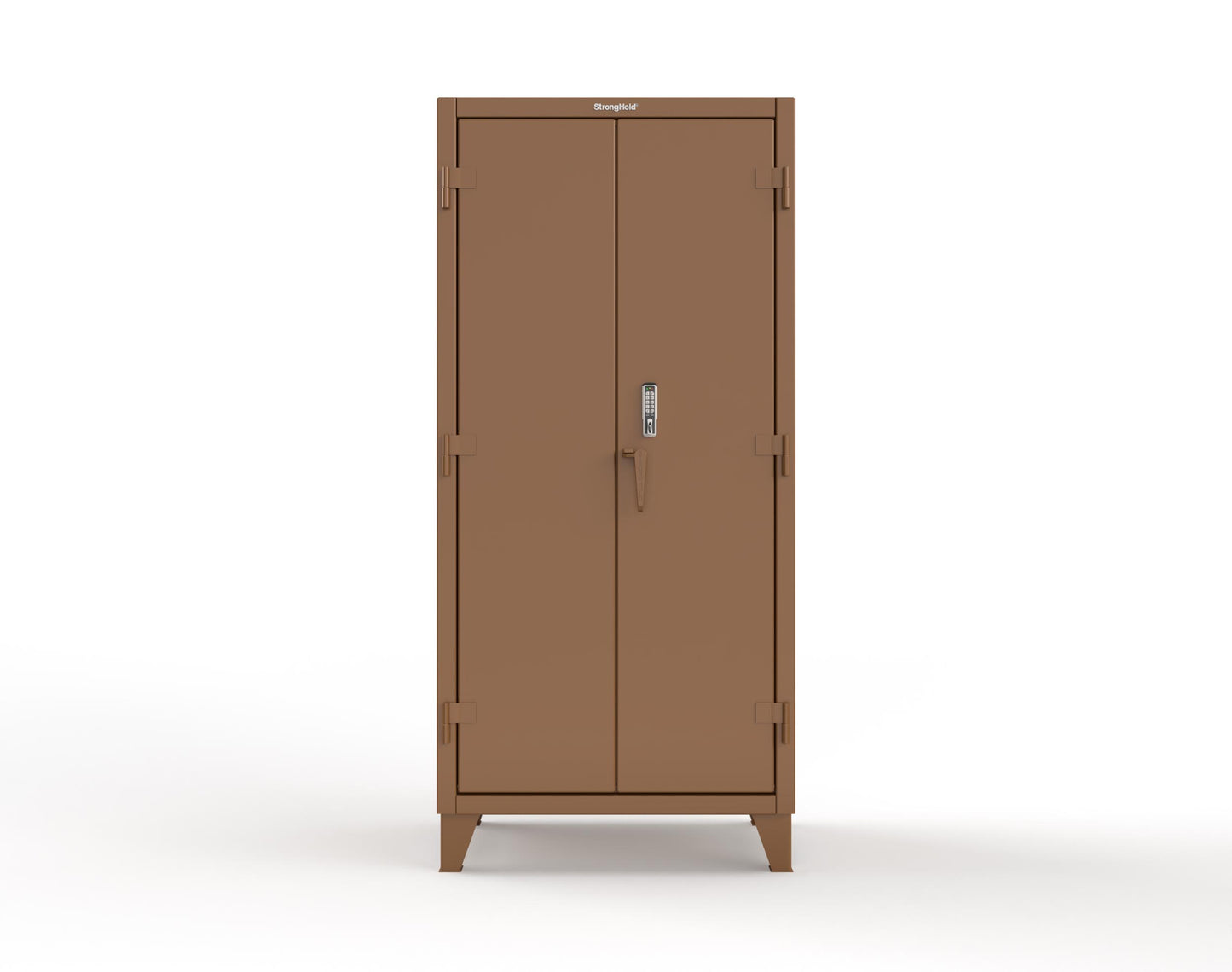 Extreme Duty 12 GA Cabinet with 4 Shelves Secured by Keyless Entry Lock - 36 In. W x 24 In. D x 78 In. H - 36-244-EK-8008