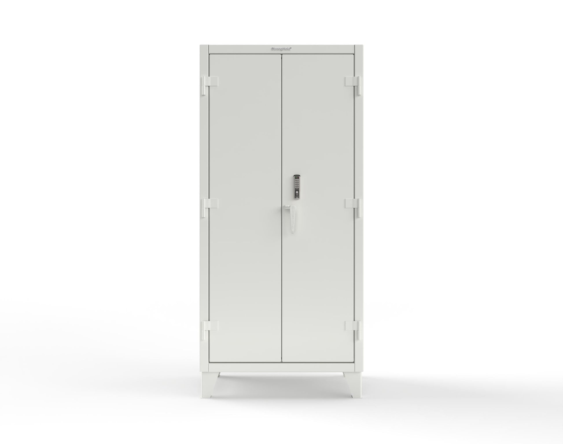 Extreme Duty 12 GA Cabinet with 4 Shelves Secured by Keyless Entry Lock - 36 In. W x 24 In. D x 78 In. H - 36-244-EK-9003