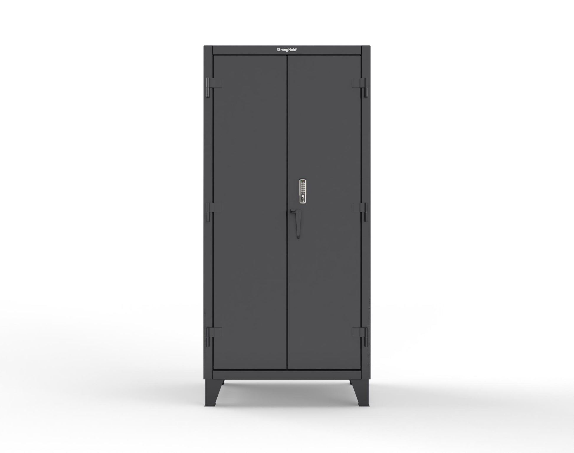 Extreme Duty 12 GA Cabinet with 4 Shelves Secured by Keyless Entry Lock - 36 In. W x 24 In. D x 78 In. H - 36-244-EK-9005