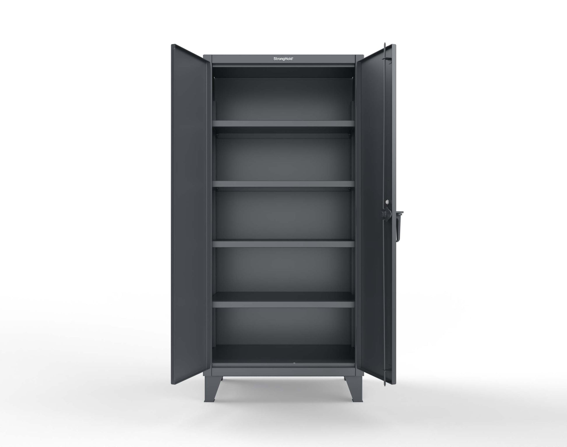 Extreme Duty 12 GA Cabinet with 4 Shelves Secured by Keyless Entry Lock - 36 In. W x 24 In. D x 78 In. H - 36-244-EK-7024
