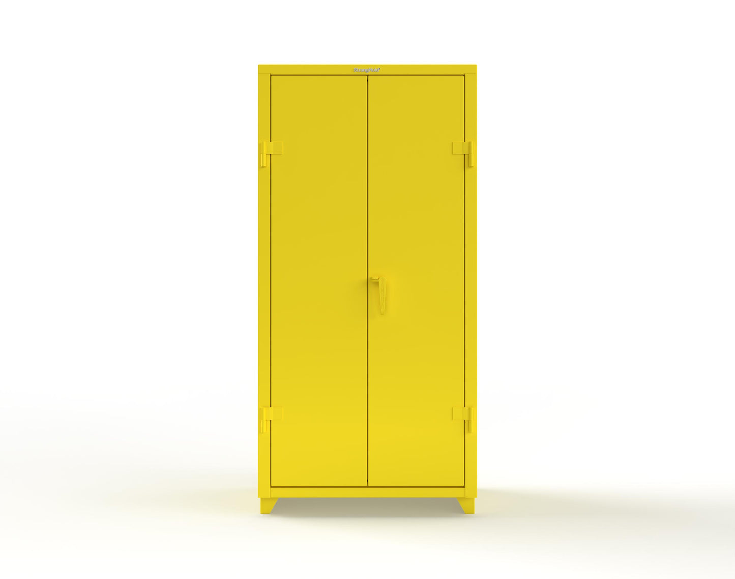 Extra Heavy Duty 14 GA Cabinet with 4 Shelves - 36 In. W x 24 In. D x 75 In. H - 36-244-L-1021