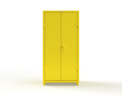 Extra Heavy Duty 14 GA Cabinet with 4 Shelves - 36 In. W x 24 In. D x 75 In. H - 36-244-L-1021
