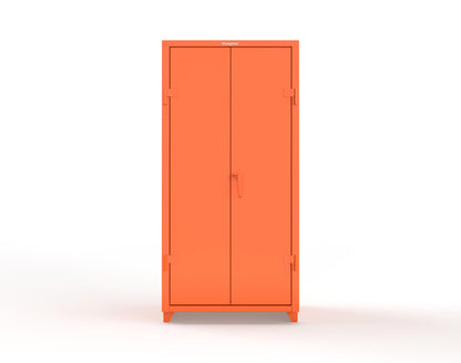 Extra Heavy Duty 14 GA Cabinet with 4 Shelves - 36 In. W x 24 In. D x 75 In. H - 36-244-L-2009