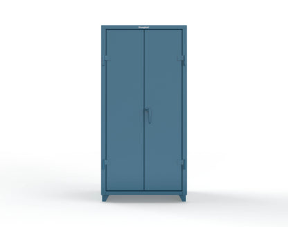Extra Heavy Duty 14 GA Cabinet with 4 Shelves - 36 In. W x 24 In. D x 75 In. H - 36-244-L-5001