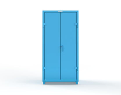 Extra Heavy Duty 14 GA Cabinet with 4 Shelves - 36 In. W x 24 In. D x 75 In. H - 36-244-L-5012