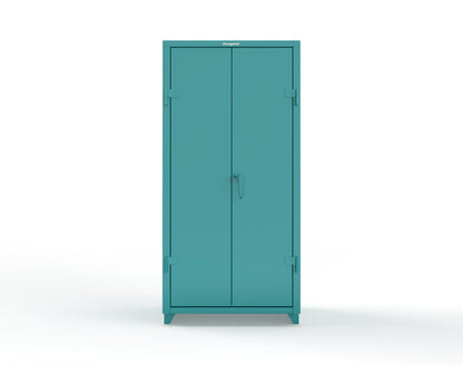 Extra Heavy Duty 14 GA Cabinet with 4 Shelves - 36 In. W x 24 In. D x 75 In. H - 36-244-L-5021