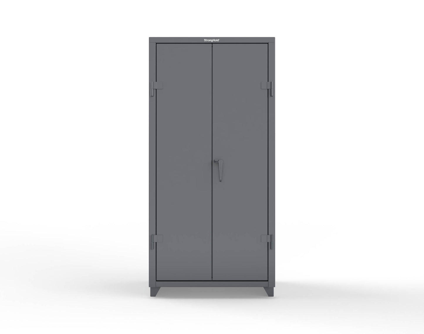 Extra Heavy Duty 14 GA Cabinet with 4 Shelves - 36 In. W x 24 In. D x 75 In. H - 36-244-L-7024