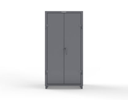 Extra Heavy Duty 14 GA Cabinet with 4 Shelves - 36 In. W x 24 In. D x 75 In. H - 36-244-L-7024