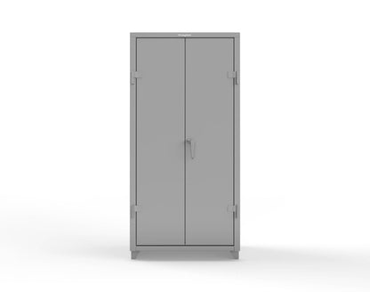 Extra Heavy Duty 14 GA Cabinet with 4 Shelves - 36 In. W x 24 In. D x 75 In. H - 36-244-L-7037