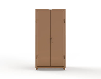 Extra Heavy Duty 14 GA Cabinet with 4 Shelves - 36 In. W x 24 In. D x 75 In. H - 36-244-L-8008