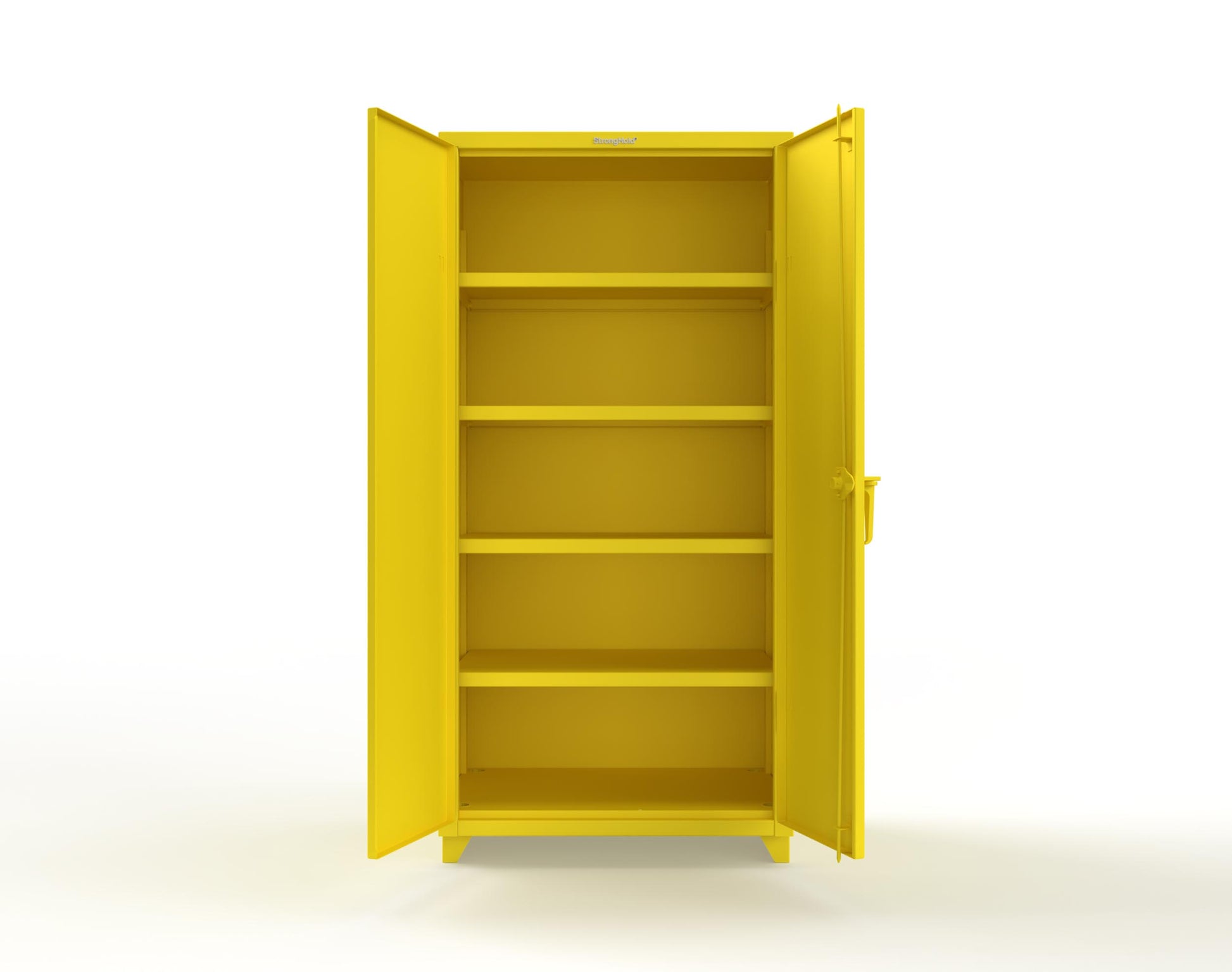 Extra Heavy Duty 14 GA Cabinet with 4 Shelves - 36 In. W x 24 In. D x 75 In. H - 36-244-L-1021