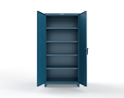 Extra Heavy Duty 14 GA Cabinet with 4 Shelves - 36 In. W x 24 In. D x 75 In. H - 36-244-L-5001