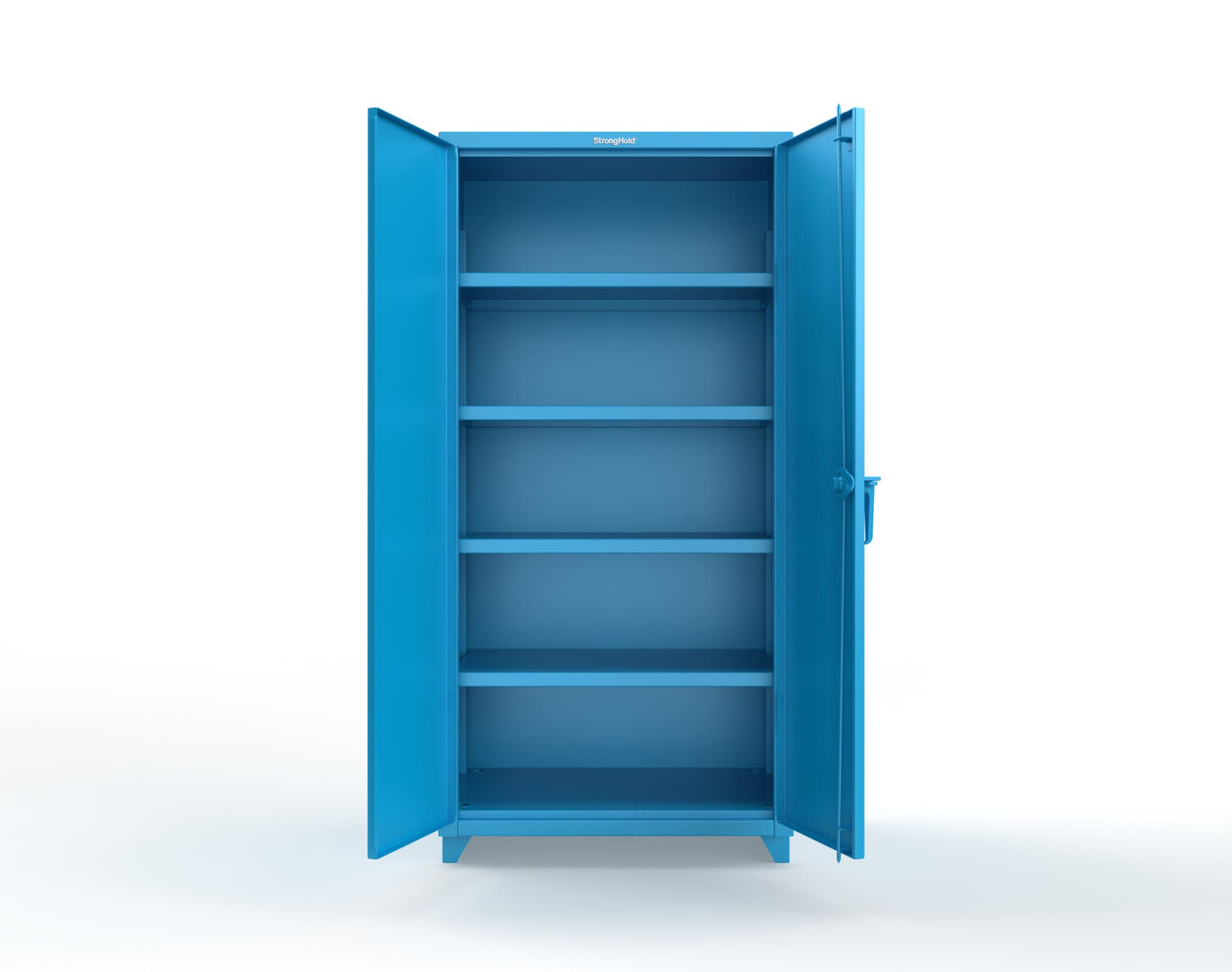 Extra Heavy Duty 14 GA Cabinet with 4 Shelves - 36 In. W x 24 In. D x 75 In. H - 36-244-L-5012