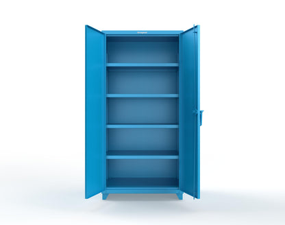 Extra Heavy Duty 14 GA Cabinet with 4 Shelves - 36 In. W x 24 In. D x 75 In. H - 36-244-L-5012