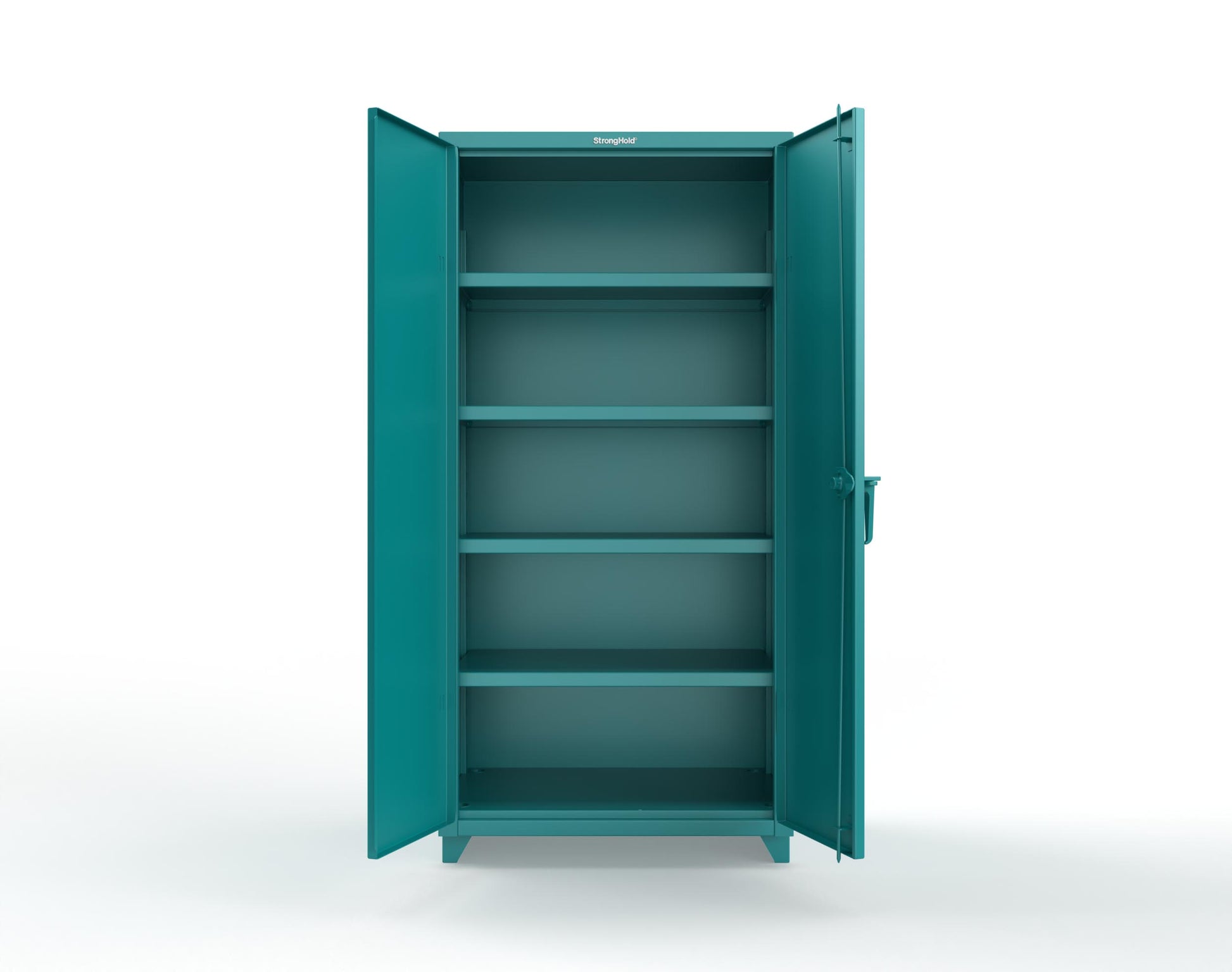 Extra Heavy Duty 14 GA Cabinet with 4 Shelves - 36 In. W x 24 In. D x 75 In. H - 36-244-L-5021