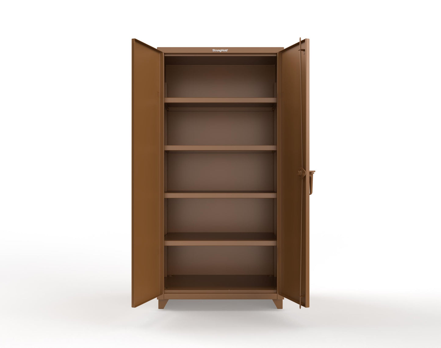 Extra Heavy Duty 14 GA Cabinet with 4 Shelves - 36 In. W x 24 In. D x 75 In. H - 36-244-L-8008