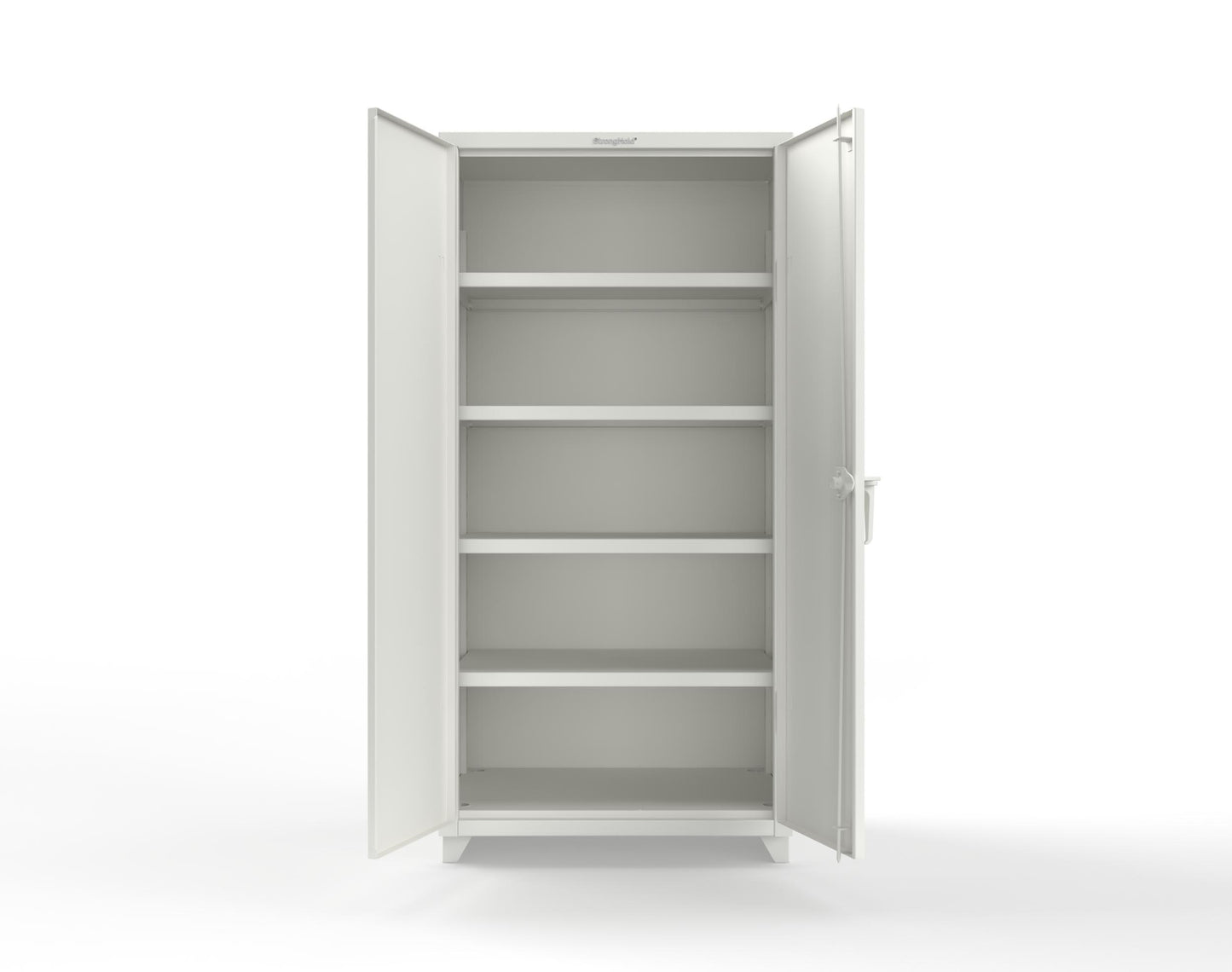 Extra Heavy Duty 14 GA Cabinet with 4 Shelves - 36 In. W x 24 In. D x 75 In. H - 36-244-L-9003