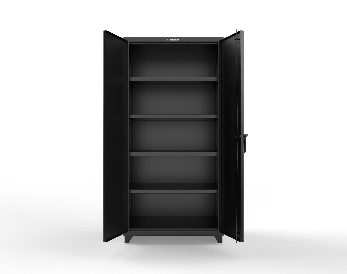Extra Heavy Duty 14 GA Cabinet with 4 Shelves - 36 In. W x 24 In. D x 75 In. H - 36-244-L-9005