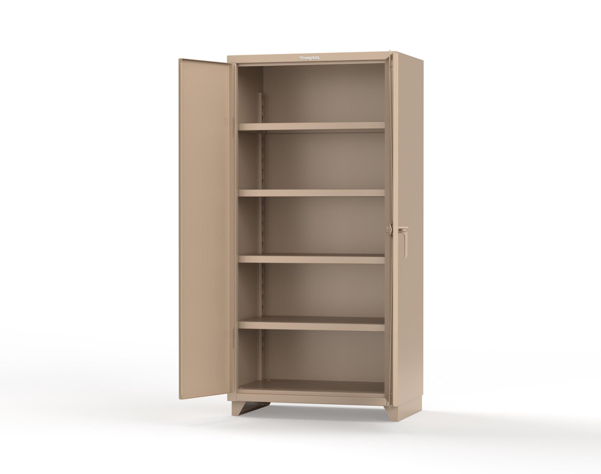 Extra Heavy Duty 14 GA Cabinet with 4 Shelves - 36 In. W x 24 In. D x 75 In. H - 36-244-L-1019