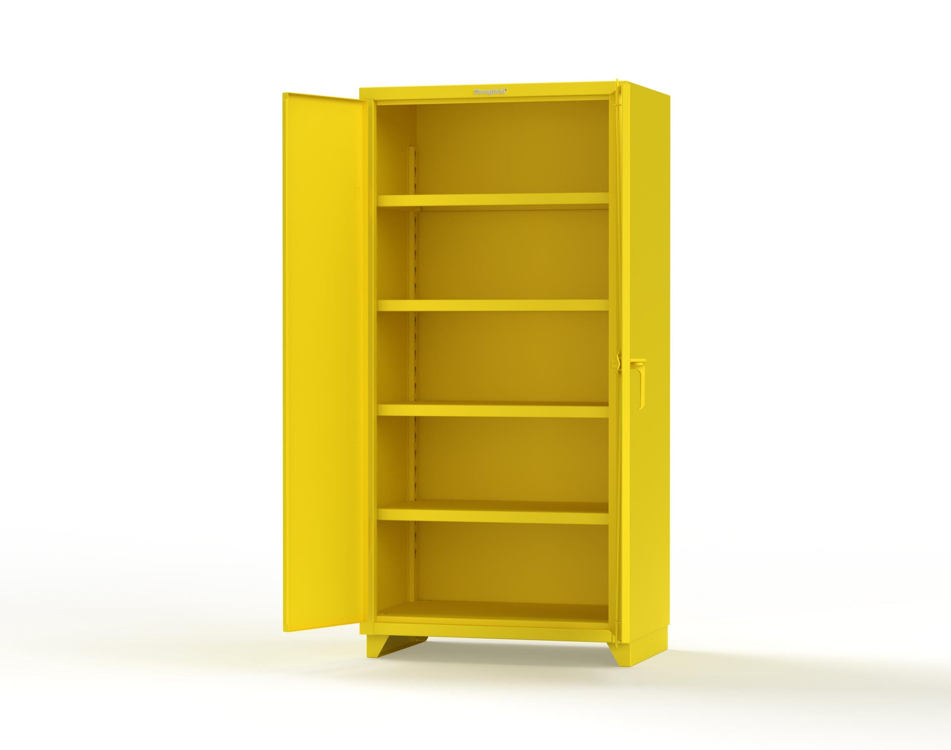 Extra Heavy Duty 14 GA Cabinet with 4 Shelves - 36 In. W x 24 In. D x 75 In. H - 36-244-L-1021