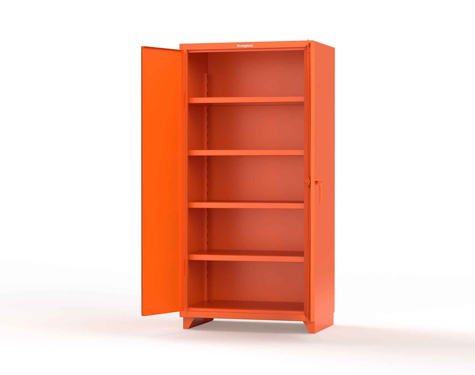 Extra Heavy Duty 14 GA Cabinet with 4 Shelves - 36 In. W x 24 In. D x 75 In. H - 36-244-L-2009