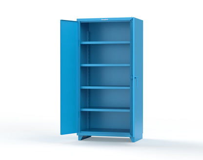 Extra Heavy Duty 14 GA Cabinet with 4 Shelves - 36 In. W x 24 In. D x 75 In. H - 36-244-L-5012