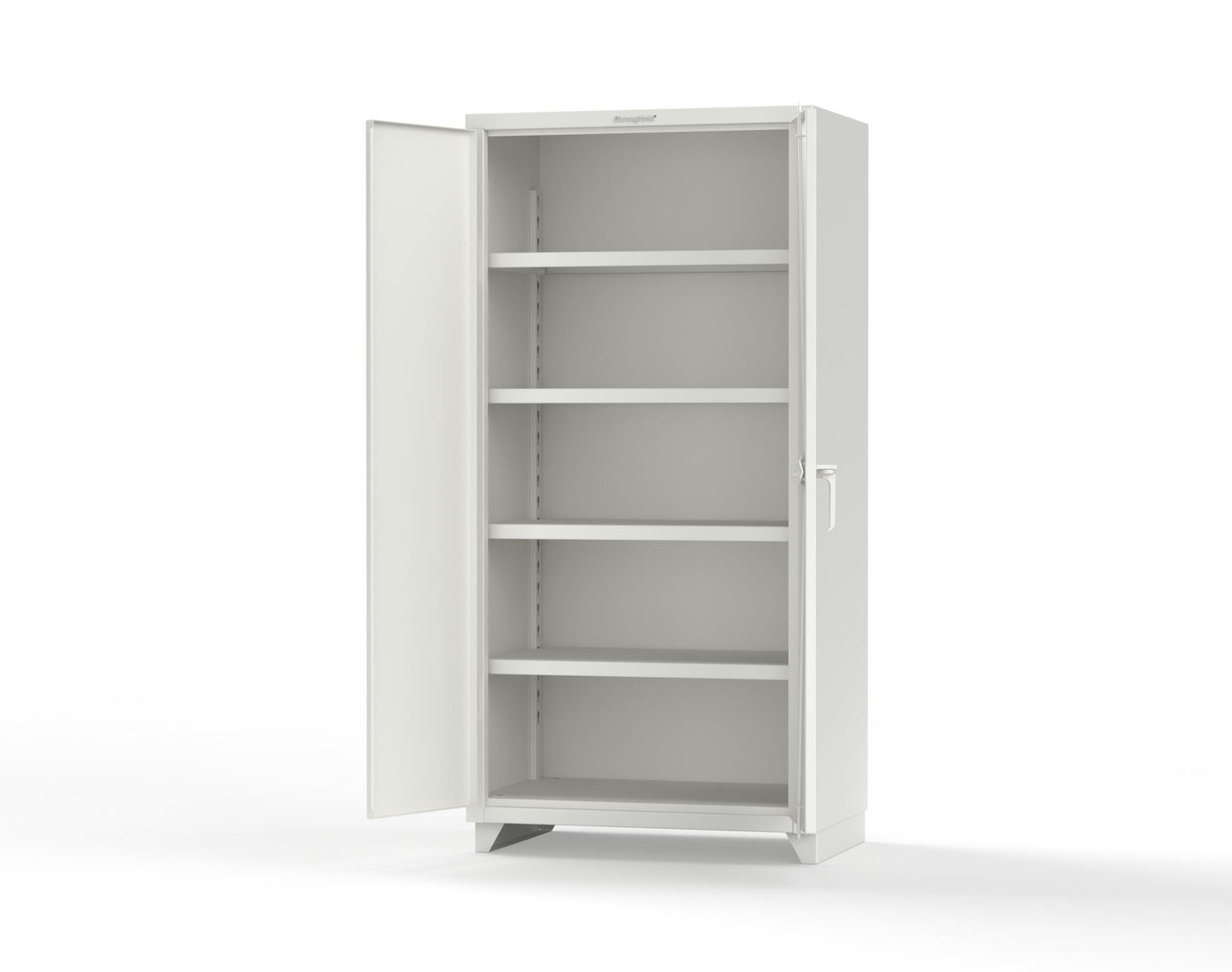 Extra Heavy Duty 14 GA Cabinet with 4 Shelves - 36 In. W x 24 In. D x 75 In. H - 36-244-L-9003