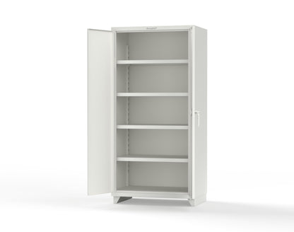 Extra Heavy Duty 14 GA Cabinet with 4 Shelves - 36 In. W x 24 In. D x 75 In. H - 36-244-L-9003