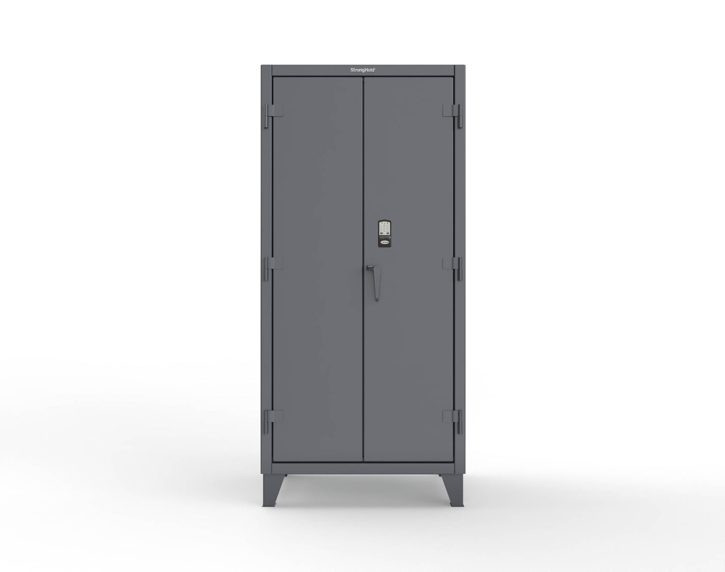 Extreme Duty 12 GA Cabinet with 4 Shelves Secured by Electronic Lock & Card Reader (HID) - 36 In. W x 24 In. D x 78 In. H - 36-244-PX-7024