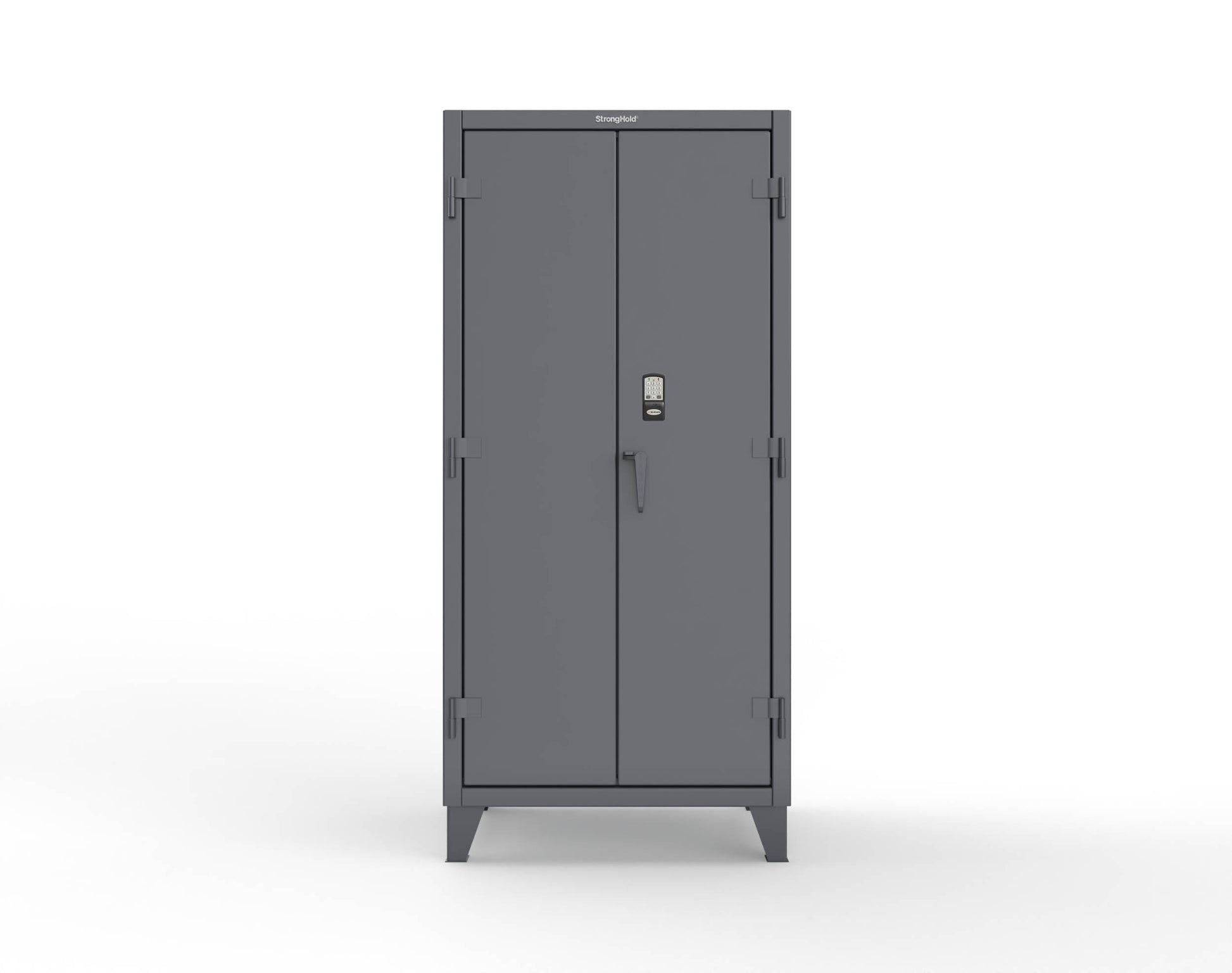 Extreme Duty 12 GA Cabinet with 4 Shelves Secured by Electronic Lock & Card Reader (HID) - 36 In. W x 24 In. D x 78 In. H - 36-244-PX-7024