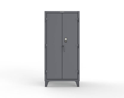 Extreme Duty 12 GA Cabinet with 4 Shelves Secured by Electronic Lock & Card Reader (HID) - 36 In. W x 24 In. D x 78 In. H - 36-244-PX-7024