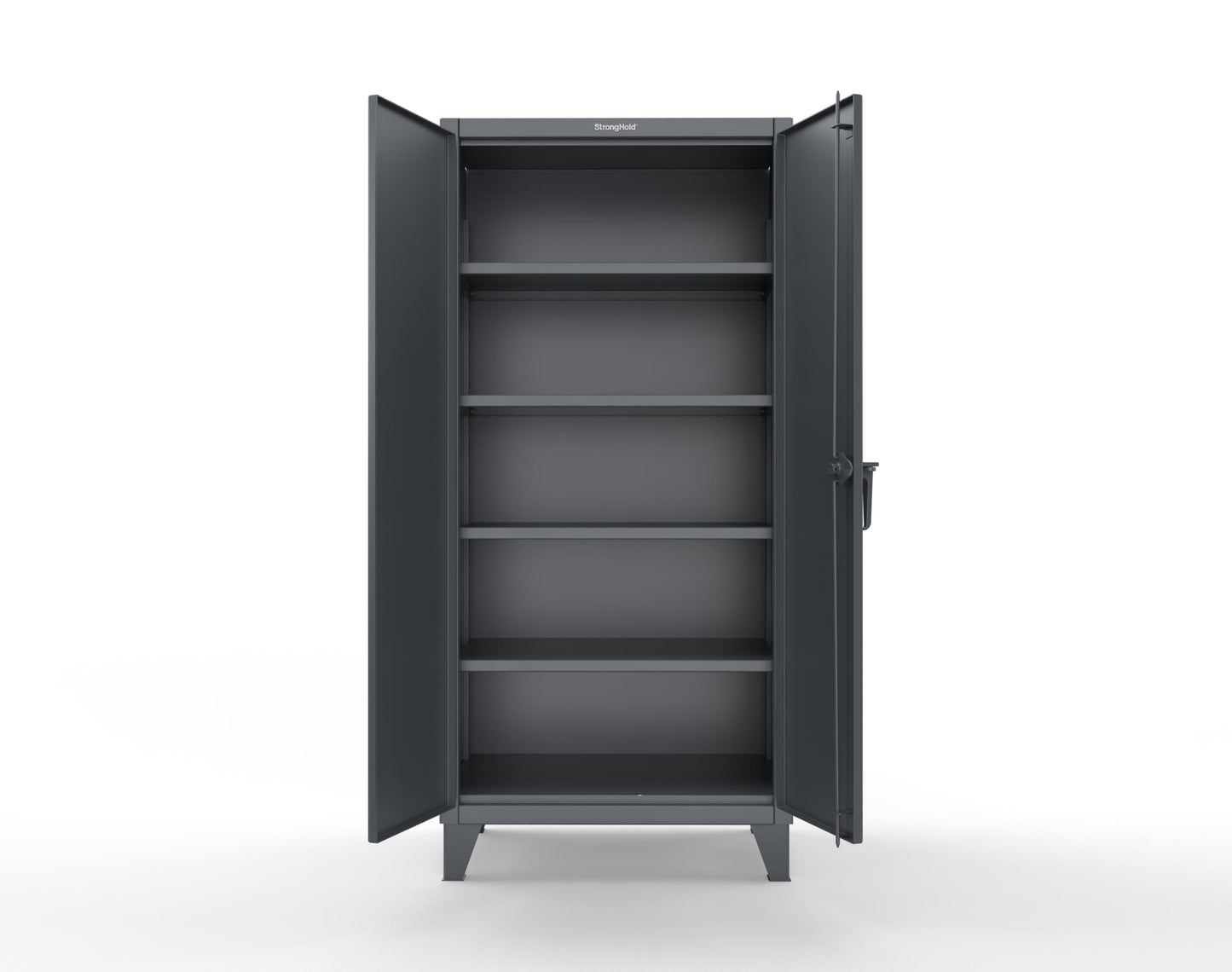 Extreme Duty 12 GA Cabinet with 4 Shelves Secured by Electronic Lock & Card Reader (HID) - 36 In. W x 24 In. D x 78 In. H - 36-244-PX-7024