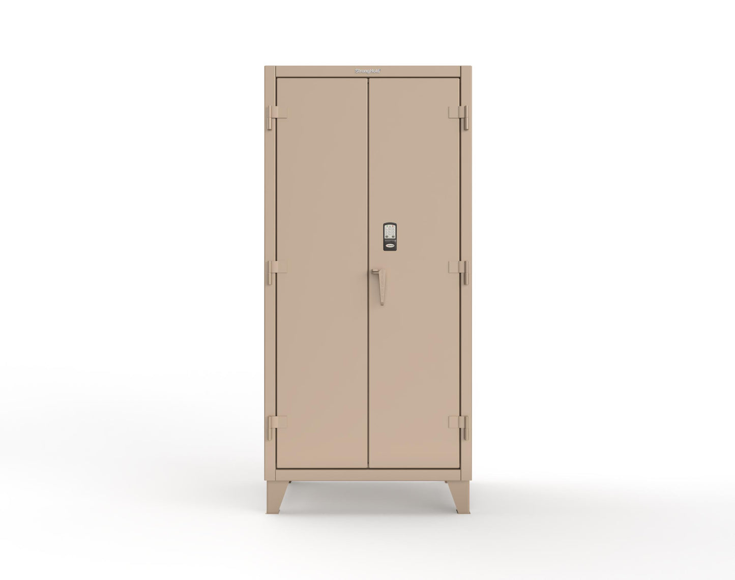 Extreme Duty 12 GA Cabinet with 4 Shelves Secured by Electronic Lock & Card Reader (HID) - 36 In. W x 24 In. D x 78 In. H - 36-244-PX-1019