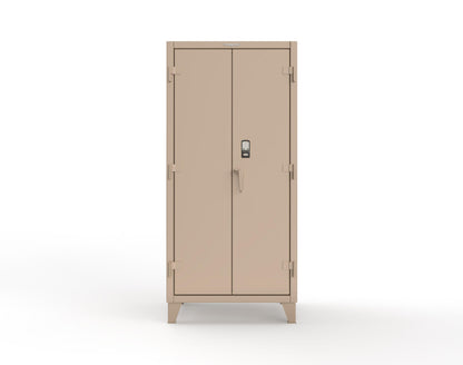 Extreme Duty 12 GA Cabinet with 4 Shelves Secured by Electronic Lock & Card Reader (HID) - 36 In. W x 24 In. D x 78 In. H - 36-244-PX-1019