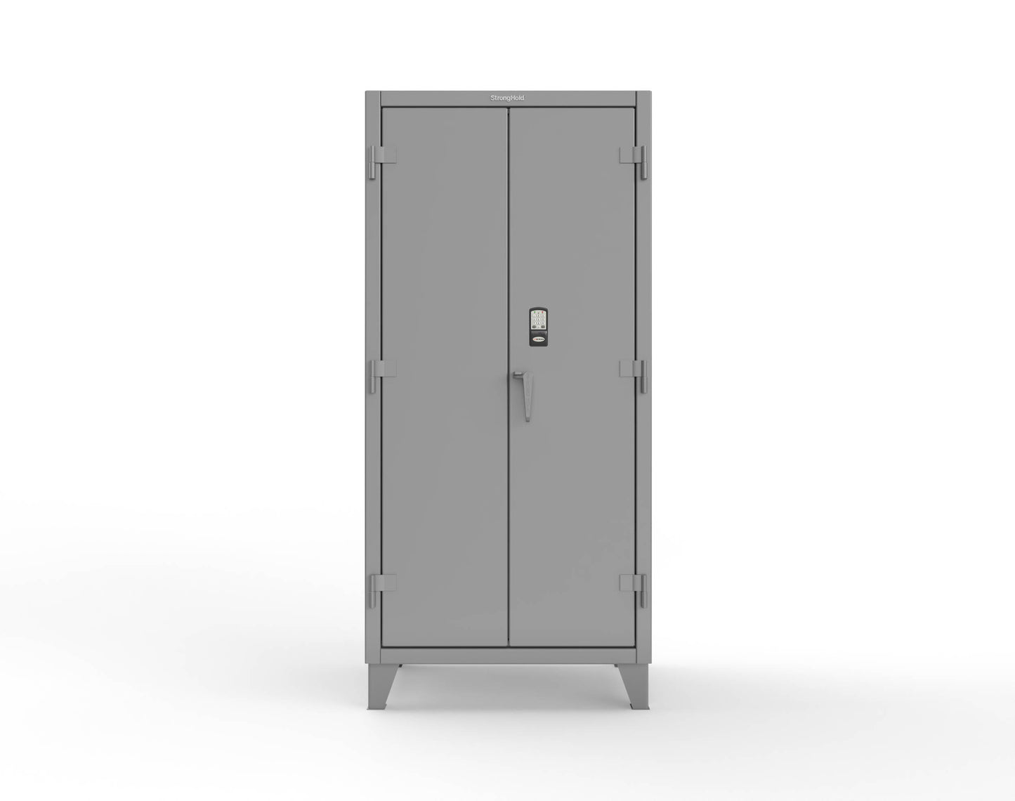 Extreme Duty 12 GA Cabinet with 4 Shelves Secured by Electronic Lock & Card Reader (HID) - 36 In. W x 24 In. D x 78 In. H - 36-244-PX-7037