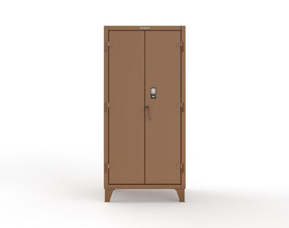Extreme Duty 12 GA Cabinet with 4 Shelves Secured by Electronic Lock & Card Reader (HID) - 36 In. W x 24 In. D x 78 In. H - 36-244-PX-8008