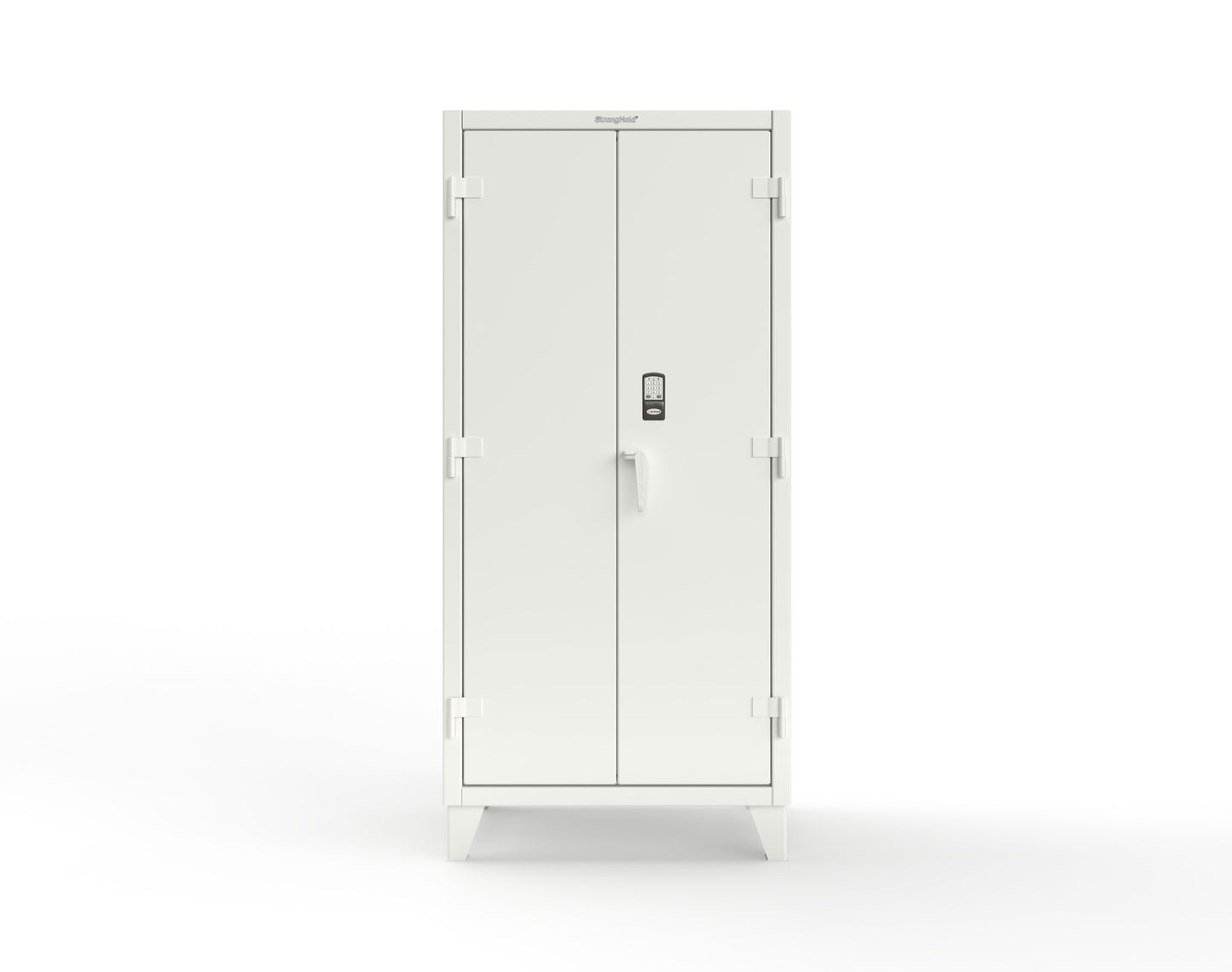 Extreme Duty 12 GA Cabinet with 4 Shelves Secured by Electronic Lock & Card Reader (HID) - 36 In. W x 24 In. D x 78 In. H - 36-244-PX-9003