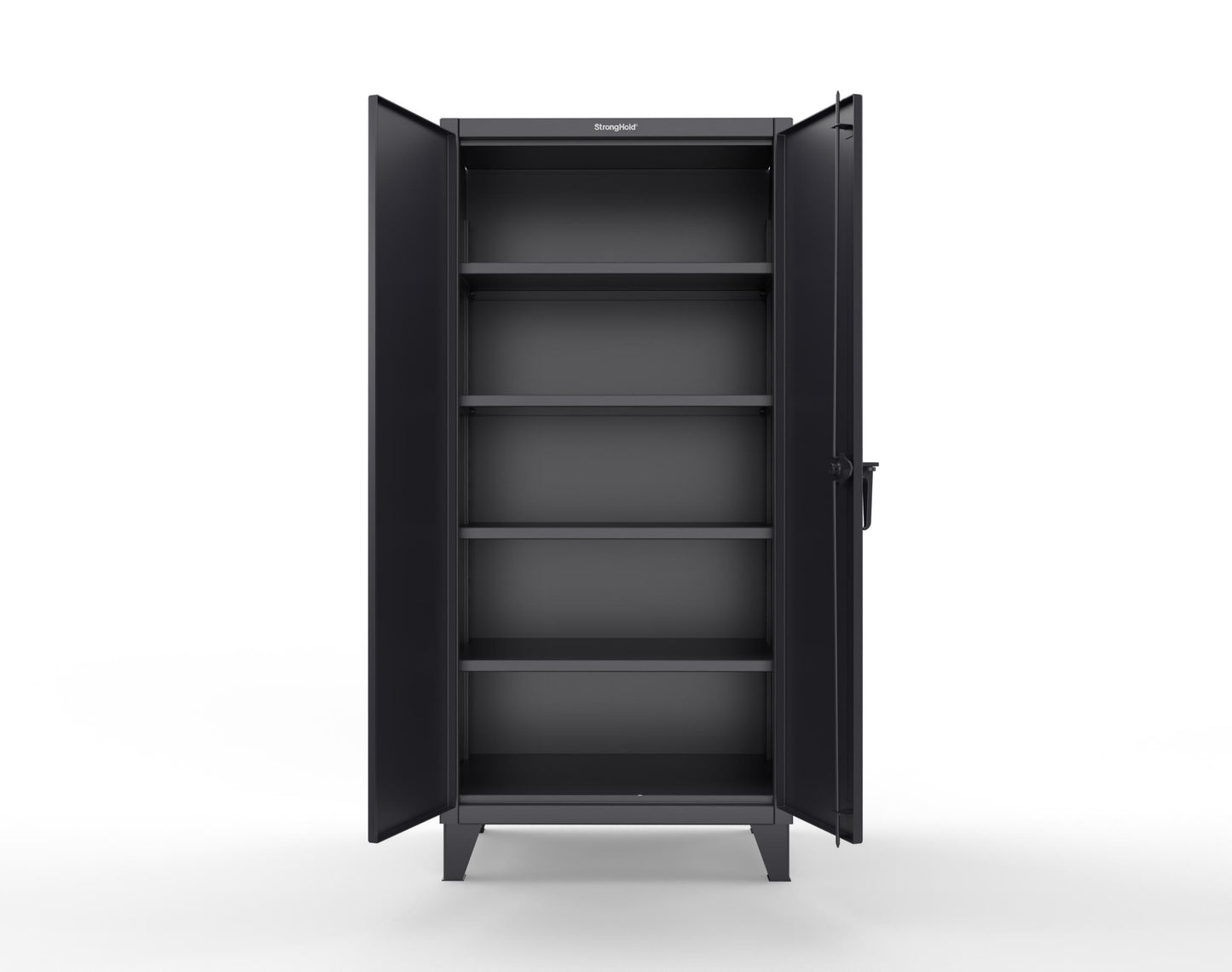 Extreme Duty 12 GA Cabinet with 4 Shelves Secured by Electronic Lock & Card Reader (HID) - 36 In. W x 24 In. D x 78 In. H - 36-244-PX-9005