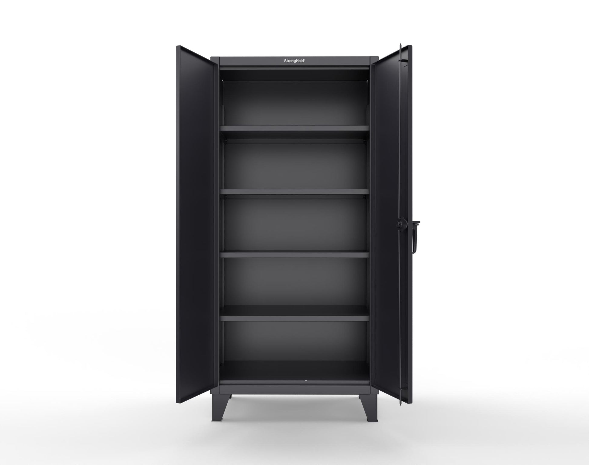 Extreme Duty 12 GA Cabinet with 4 Shelves Secured by Electronic Lock & Card Reader (HID) - 36 In. W x 24 In. D x 78 In. H - 36-244-PX-9005