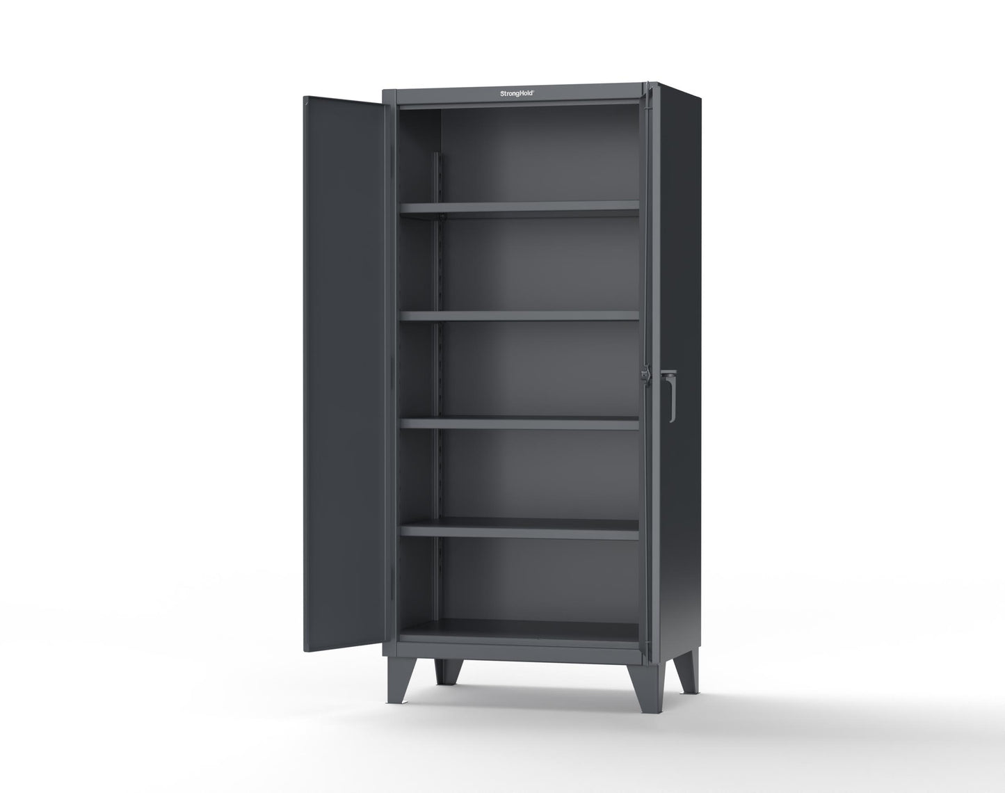 Extreme Duty 12 GA Cabinet with 4 Shelves Secured by Electronic Lock & Card Reader (HID) - 36 In. W x 24 In. D x 78 In. H - 36-244-PX-7024