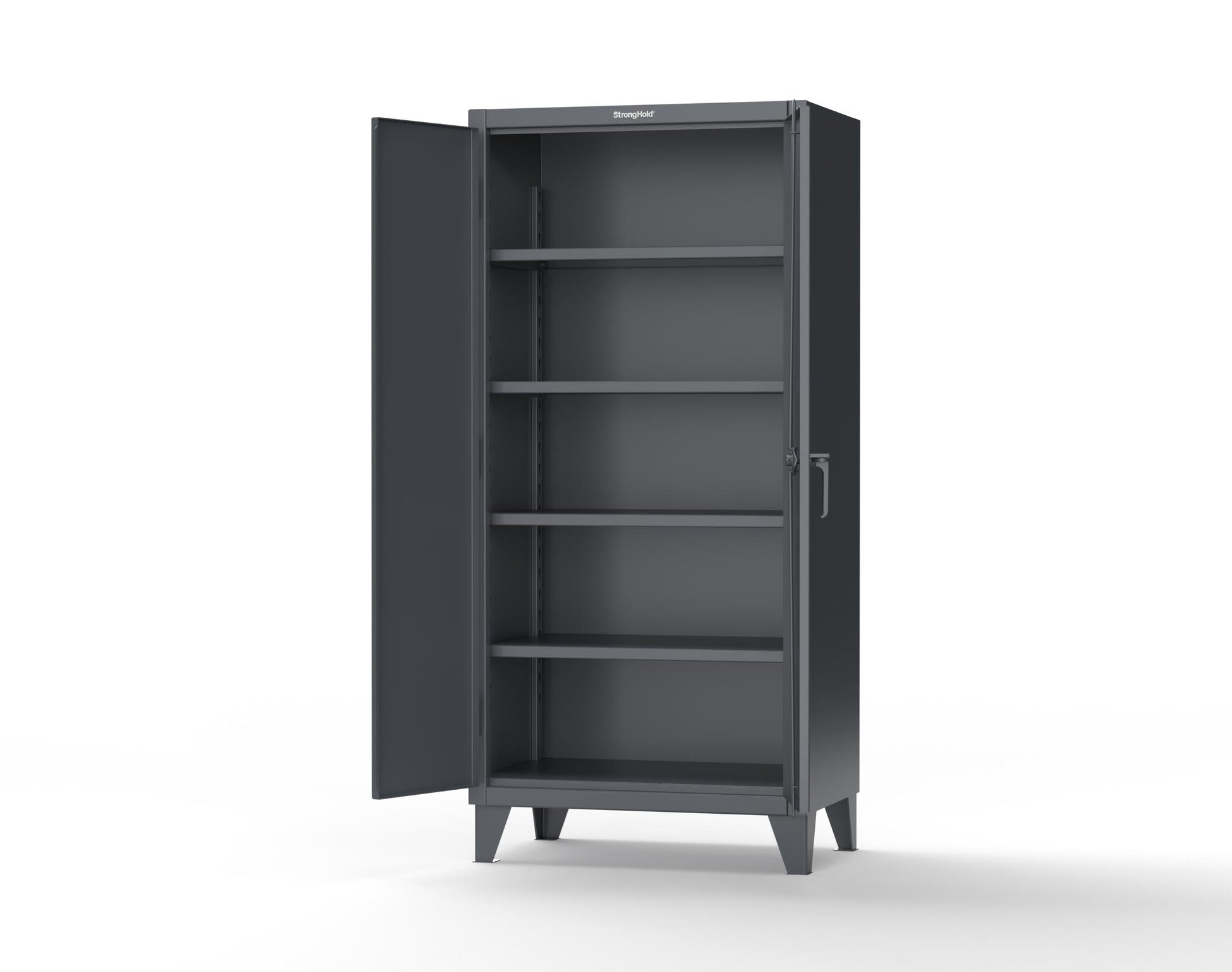 Extreme Duty 12 GA Cabinet with 4 Shelves Secured by Electronic Lock & Card Reader (HID) - 36 In. W x 24 In. D x 78 In. H - 36-244-PX-7024