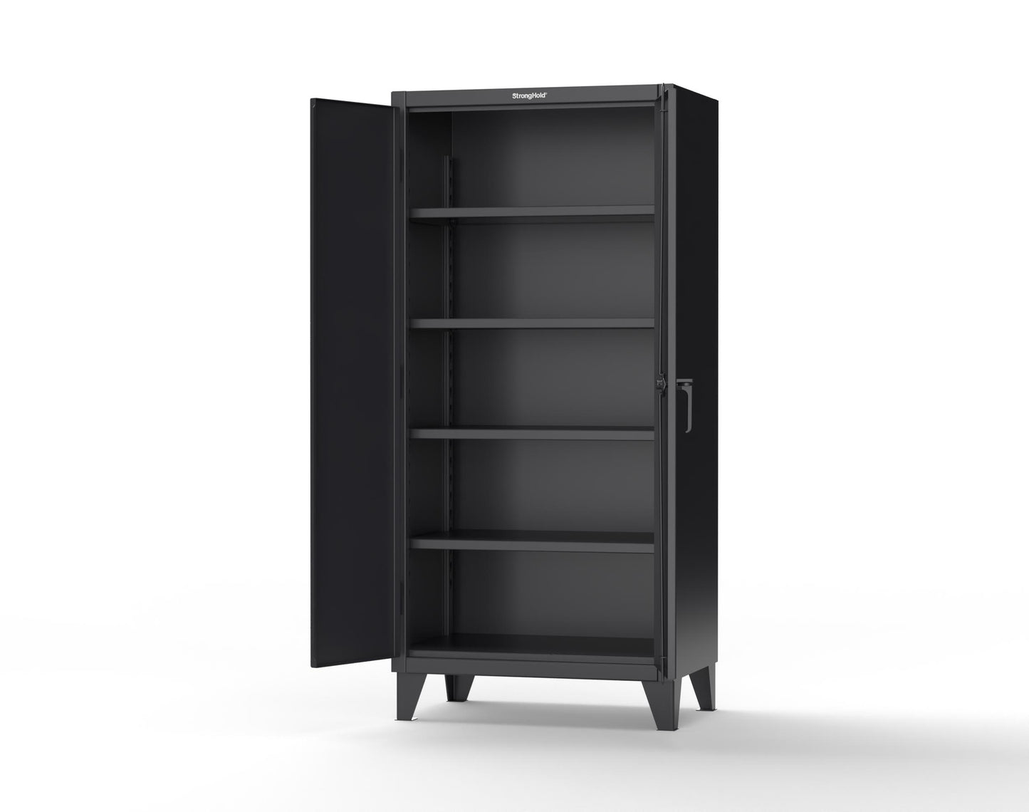 Extreme Duty 12 GA Cabinet with 4 Shelves Secured by Electronic Lock & Card Reader (HID) - 36 In. W x 24 In. D x 78 In. H - 36-244-PX-9005