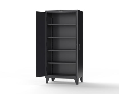 Extreme Duty 12 GA Cabinet with 4 Shelves Secured by Electronic Lock & Card Reader (HID) - 36 In. W x 24 In. D x 78 In. H - 36-244-PX-9005