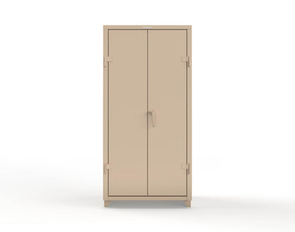 Extra Heavy Duty 14 GA Cabinet with 5 Shelves - 36 In. W x 24 In. D x 75 In. H - 36-245-L-1019